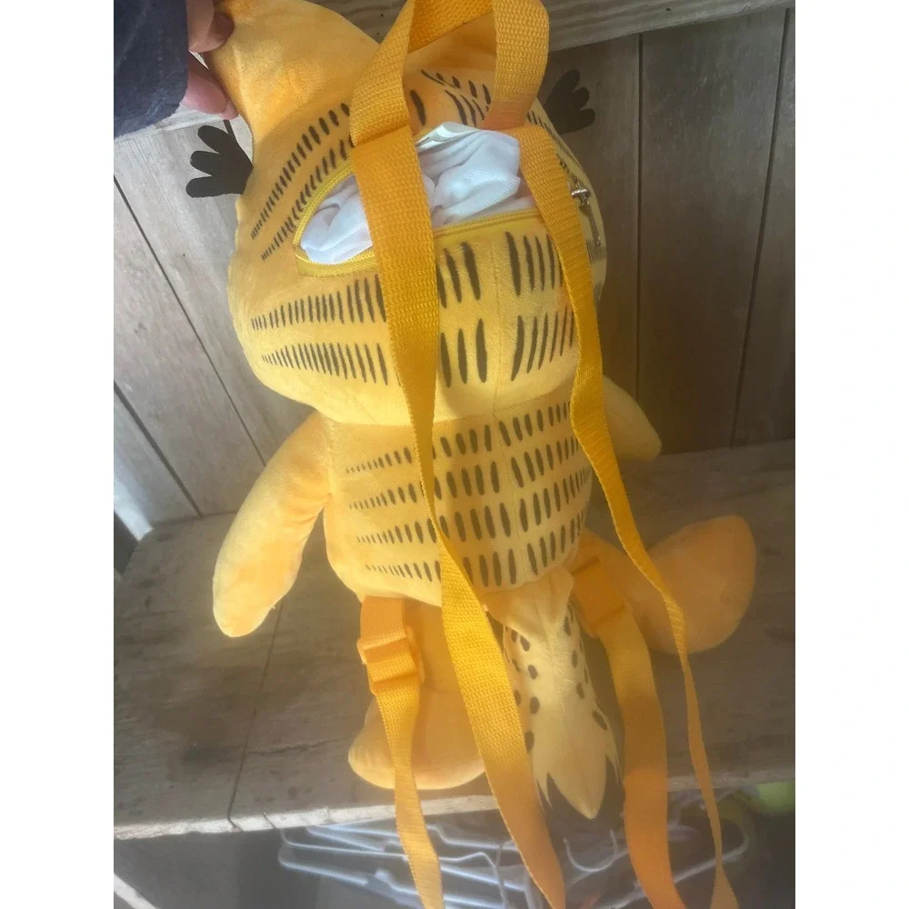 Garfield‎ Plush Backpack Orange Tabby Cat Stuffed Animal Bag Adjustable Straps